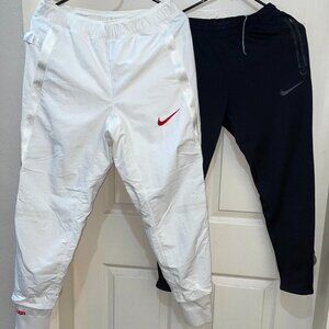 Nike Team USA Olympics Pants Mens White & Therma-Fit Pants (Black)  Size Small